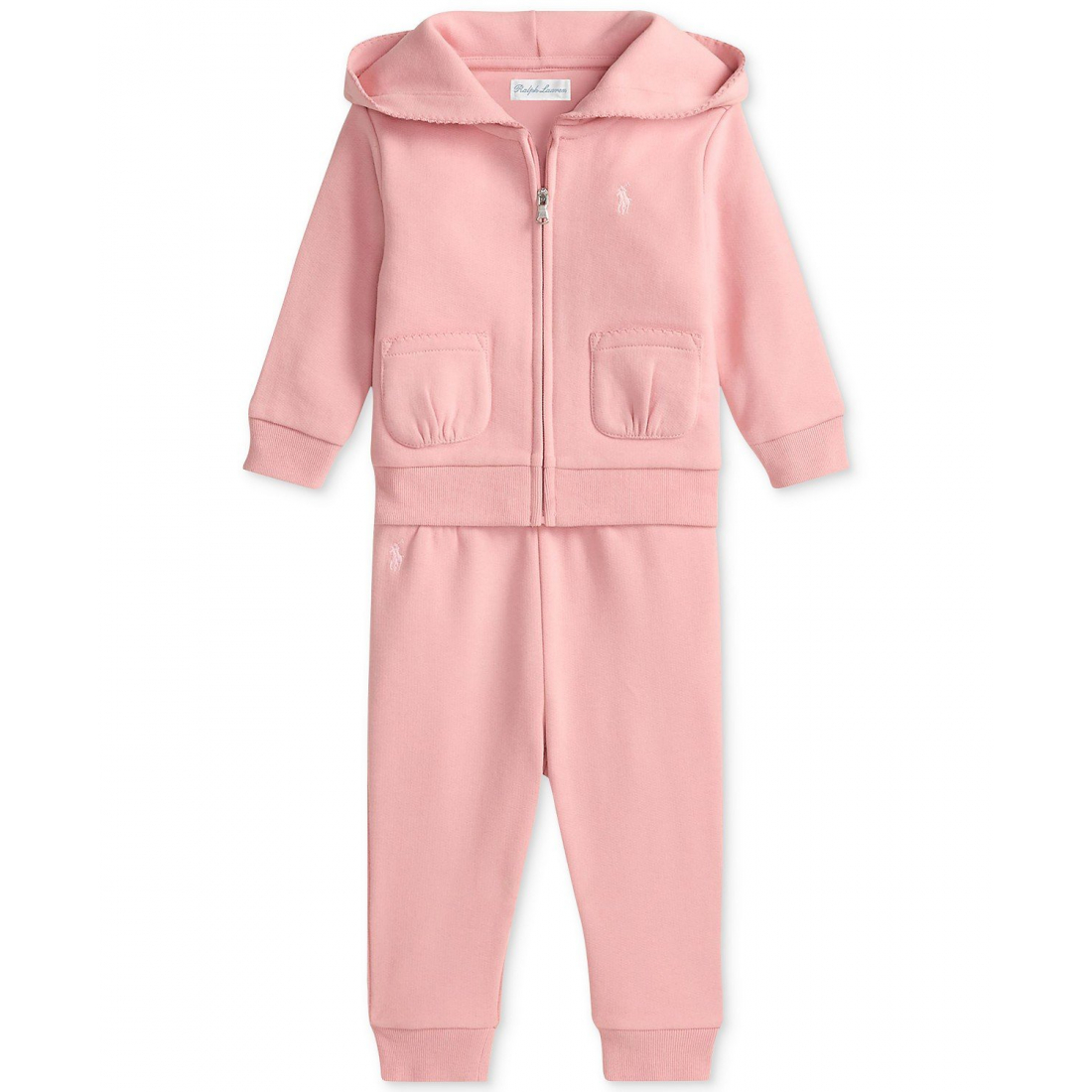 'Baby Girls Fleece Hoodie & Pant Set'
