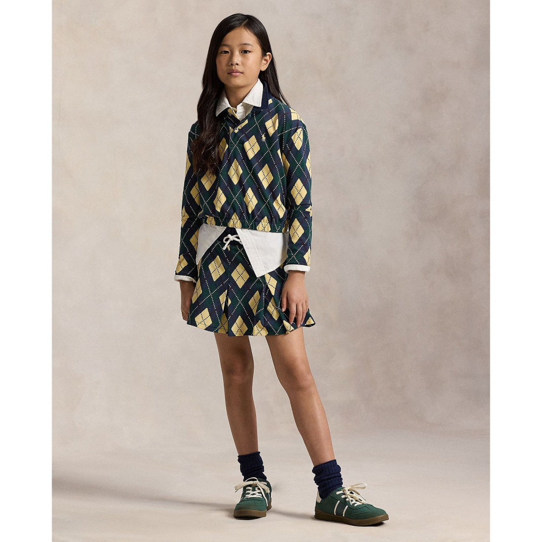 'Girls' 7-16 Mesh Knit Top and Skorts, 2-Piece Set'