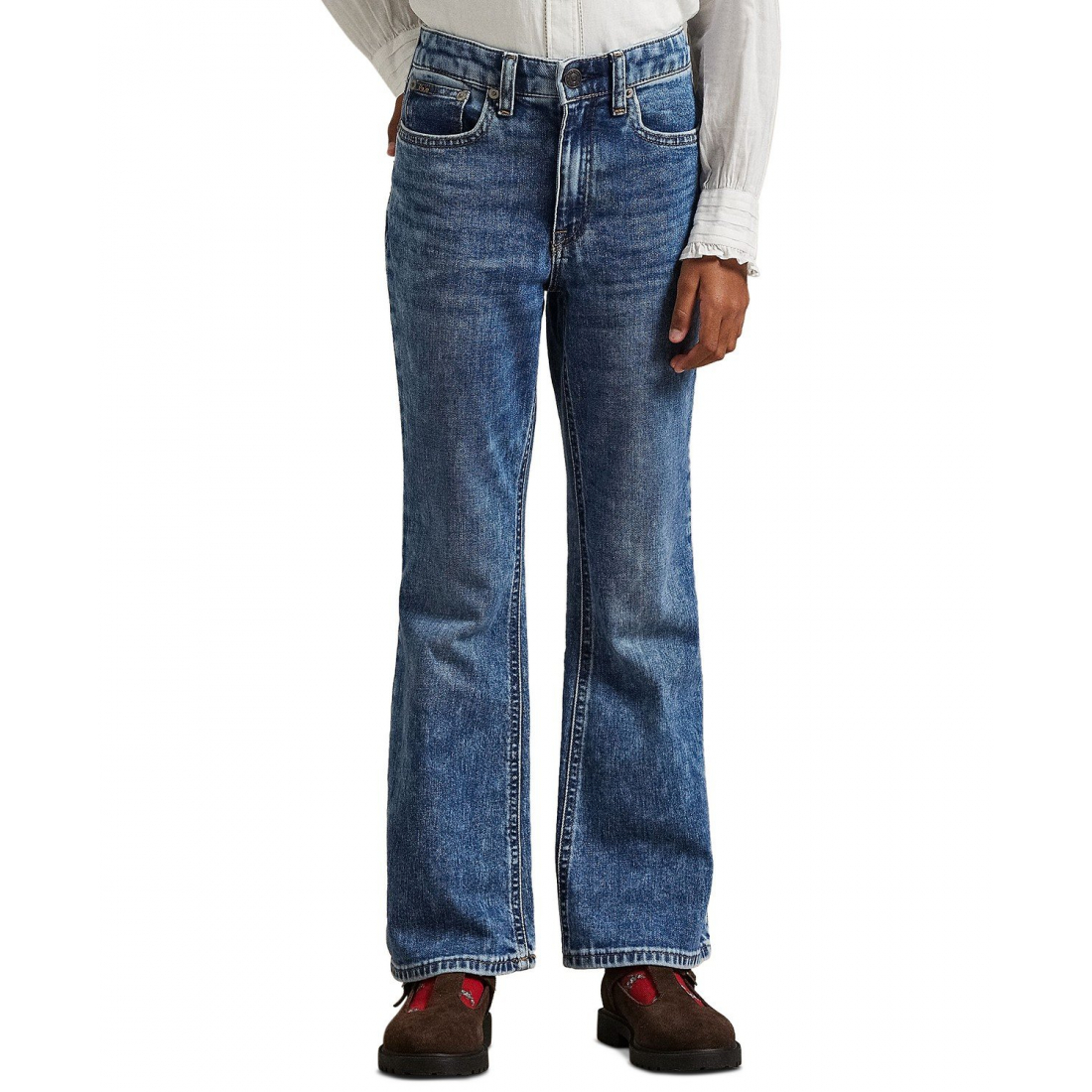 'Girls' 7-16 Stretch Flared Jeans'
