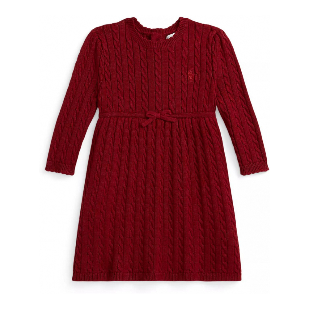 'Baby Girls' Cable Knit Sweater Dress and Bloomer'