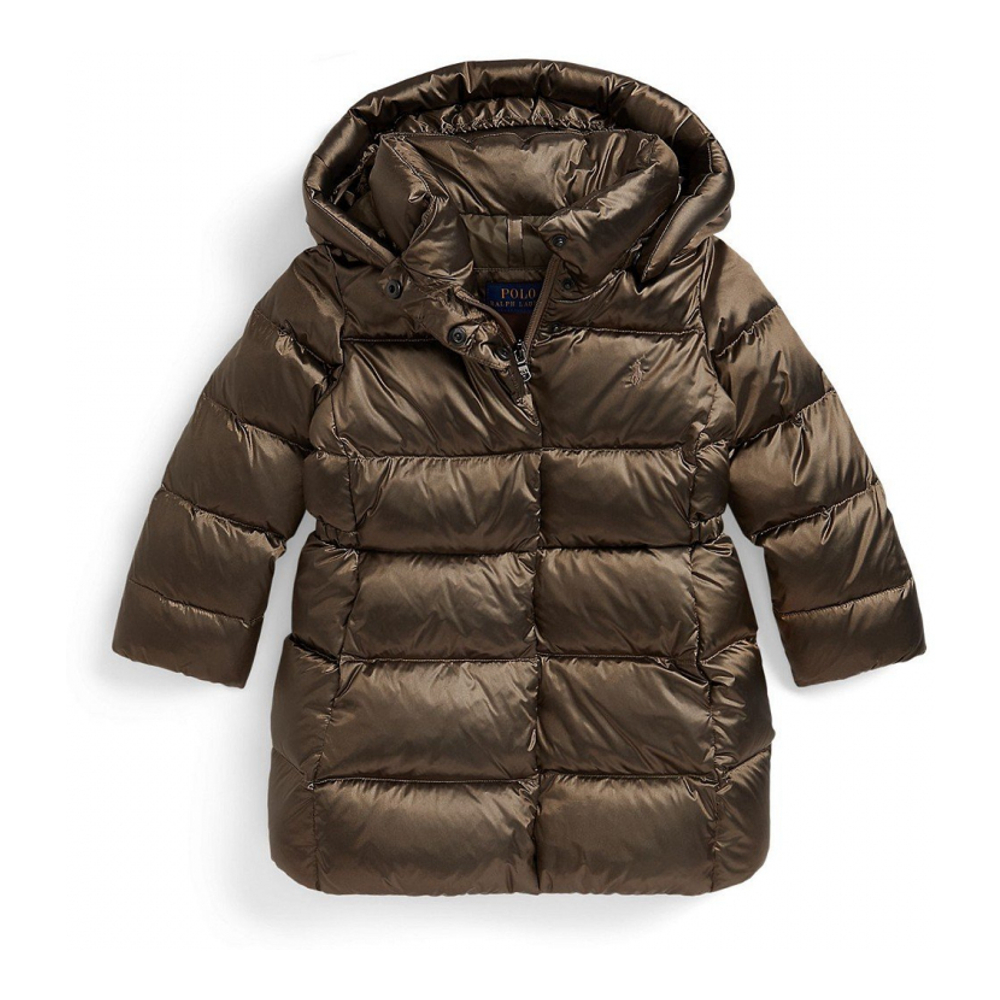 'Girls' 2T-6X Insulated Metallic Outerwear Coat'