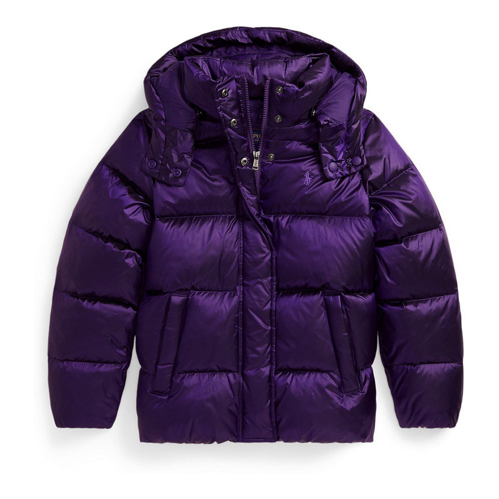 'Girls' 7-16 Mock Neck Hooded Jacket'