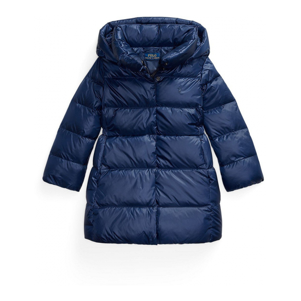 'Girls' 2T-6X Hooded Long Jacket'