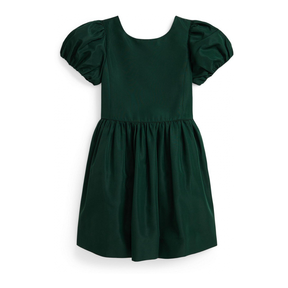 'Girls' 2T-6X Short-Sleeve Taffeta Dress'