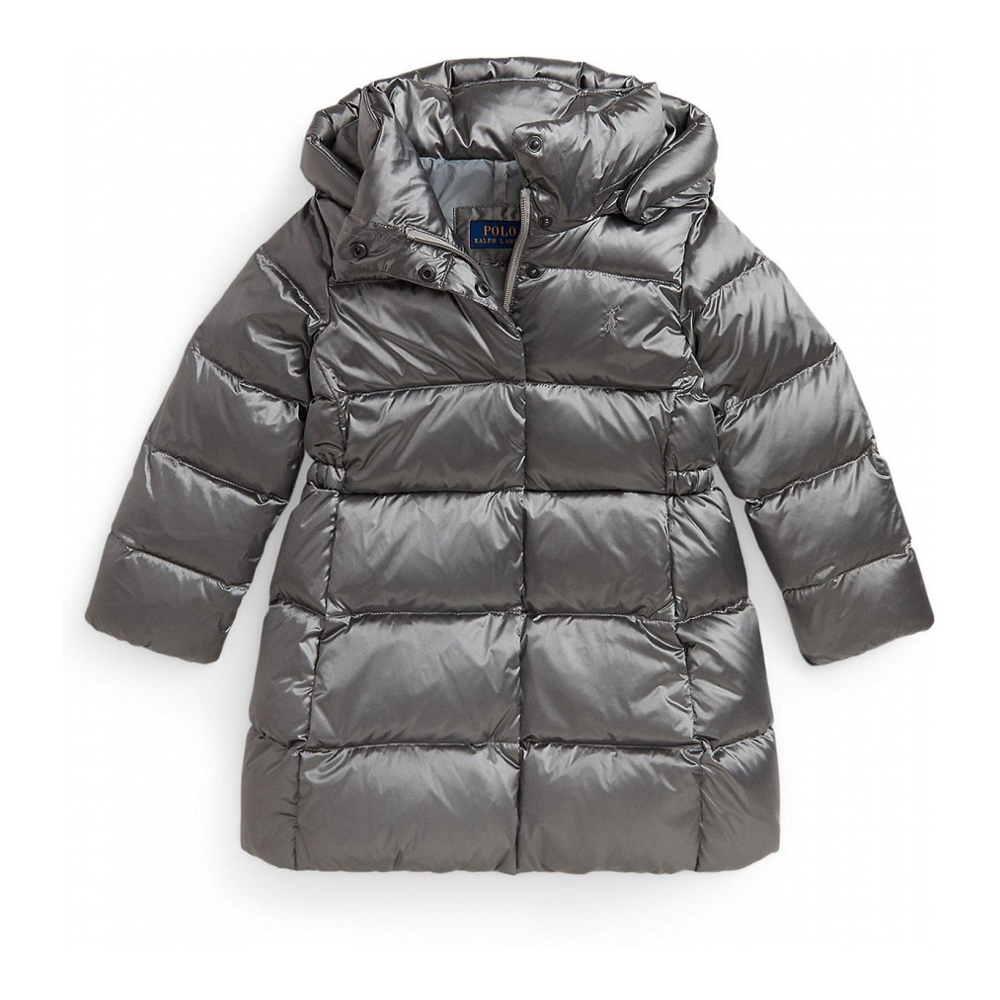 'Girls' 2T-6X Hooded Long Jacket'