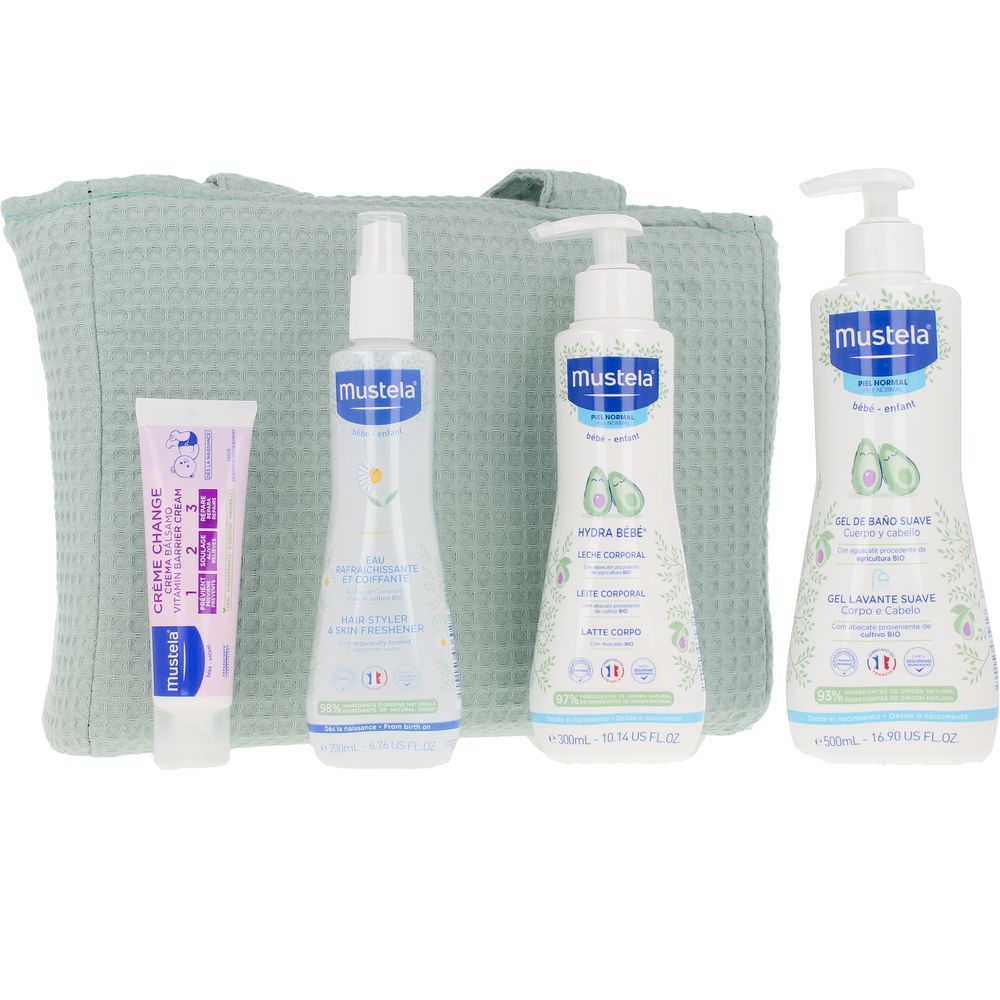 'Trolley Bag' Baby Care Set - mint 5 Pieces