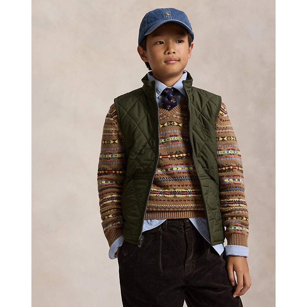 'Fleece-Lined Quilted Vest' pour Garçons