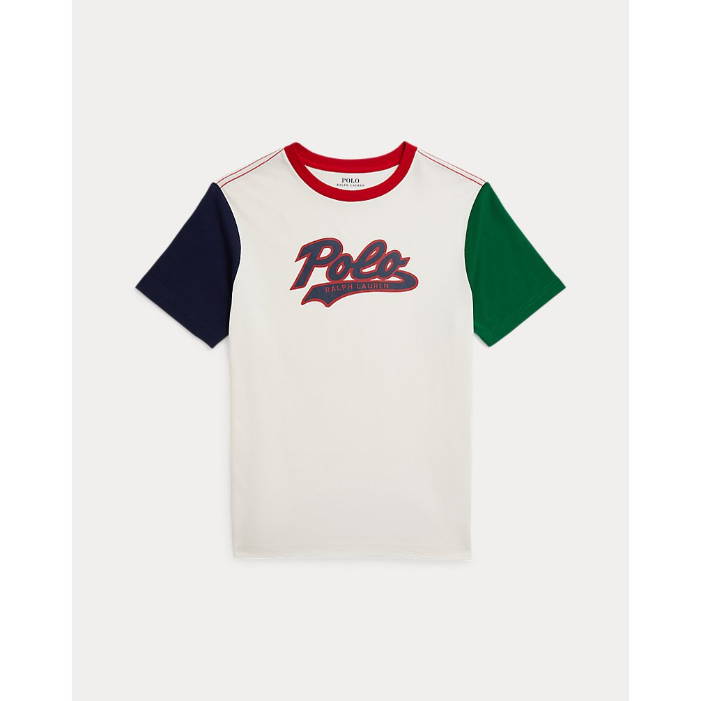 'Logo Color-Blocked Cotton Tee' pour Garçons