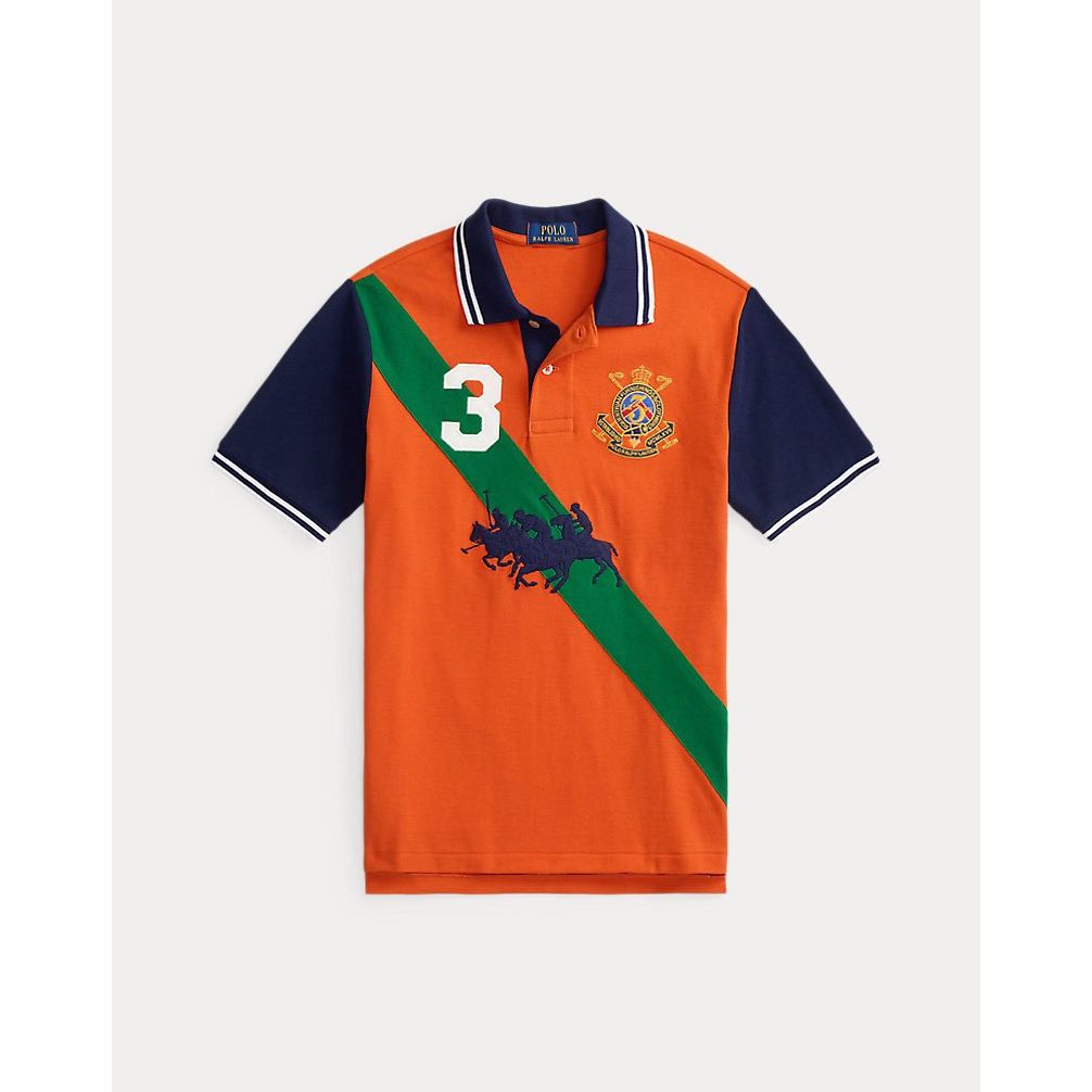 'Triple-Pony Cotton Mesh Polo Shirt' pour Garçons