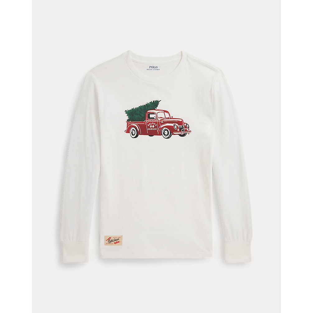 'Truck-Print Cotton Long-Sleeve Tee' pour Garçons