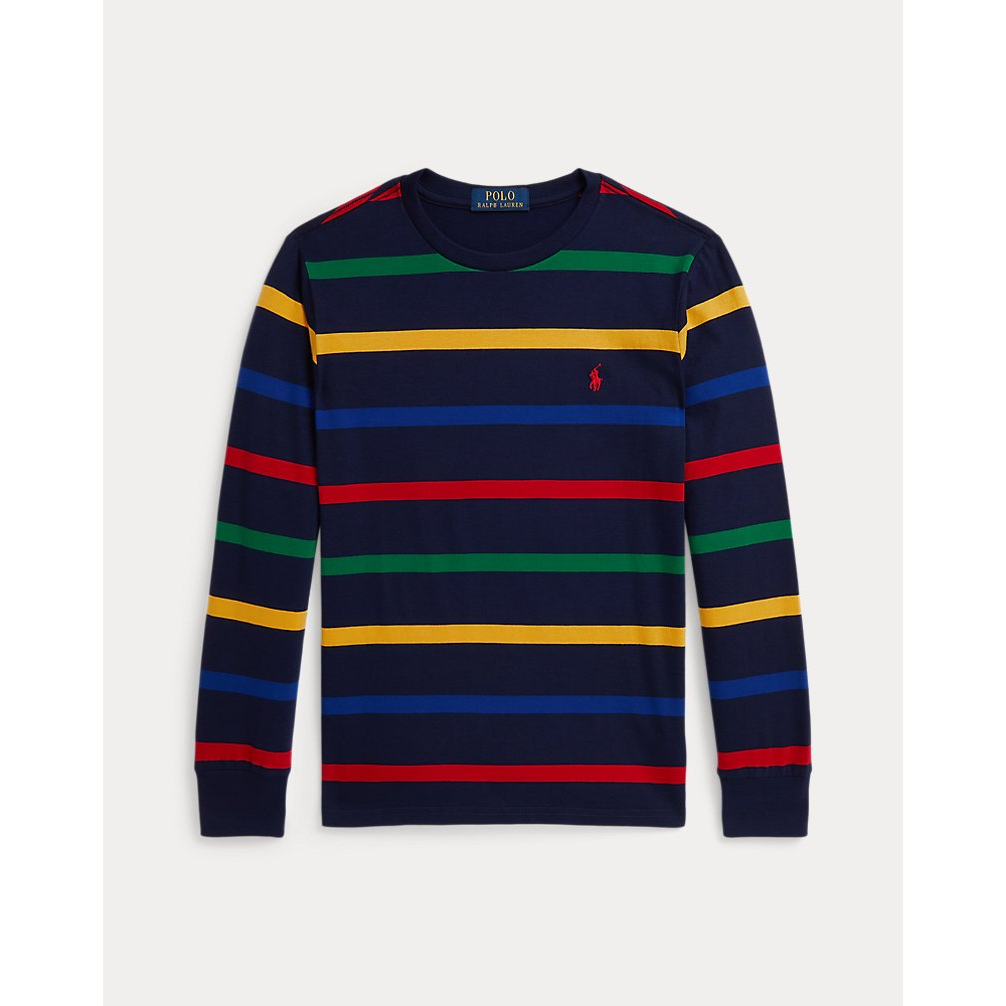 'Striped Cotton Long-Sleeve Tee' pour Garçons