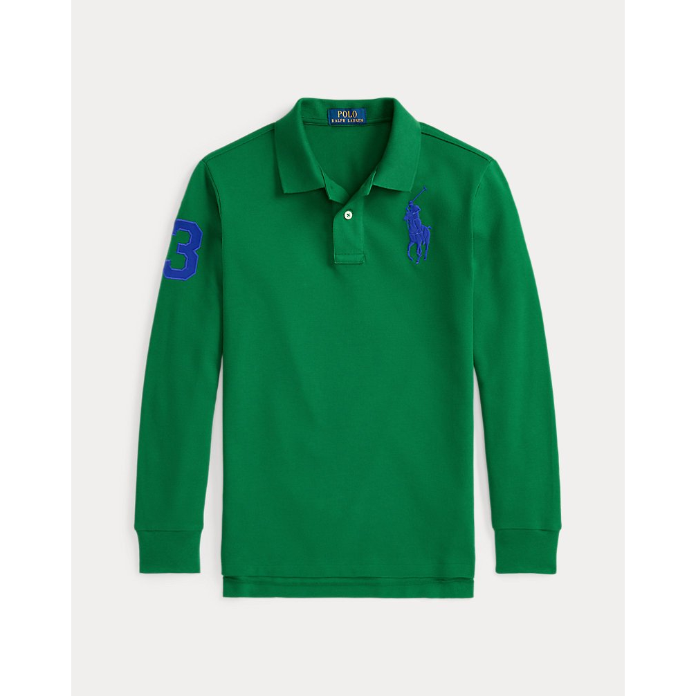 'Big Pony Mesh Long-Sleeve Polo Shirt' pour Garçons
