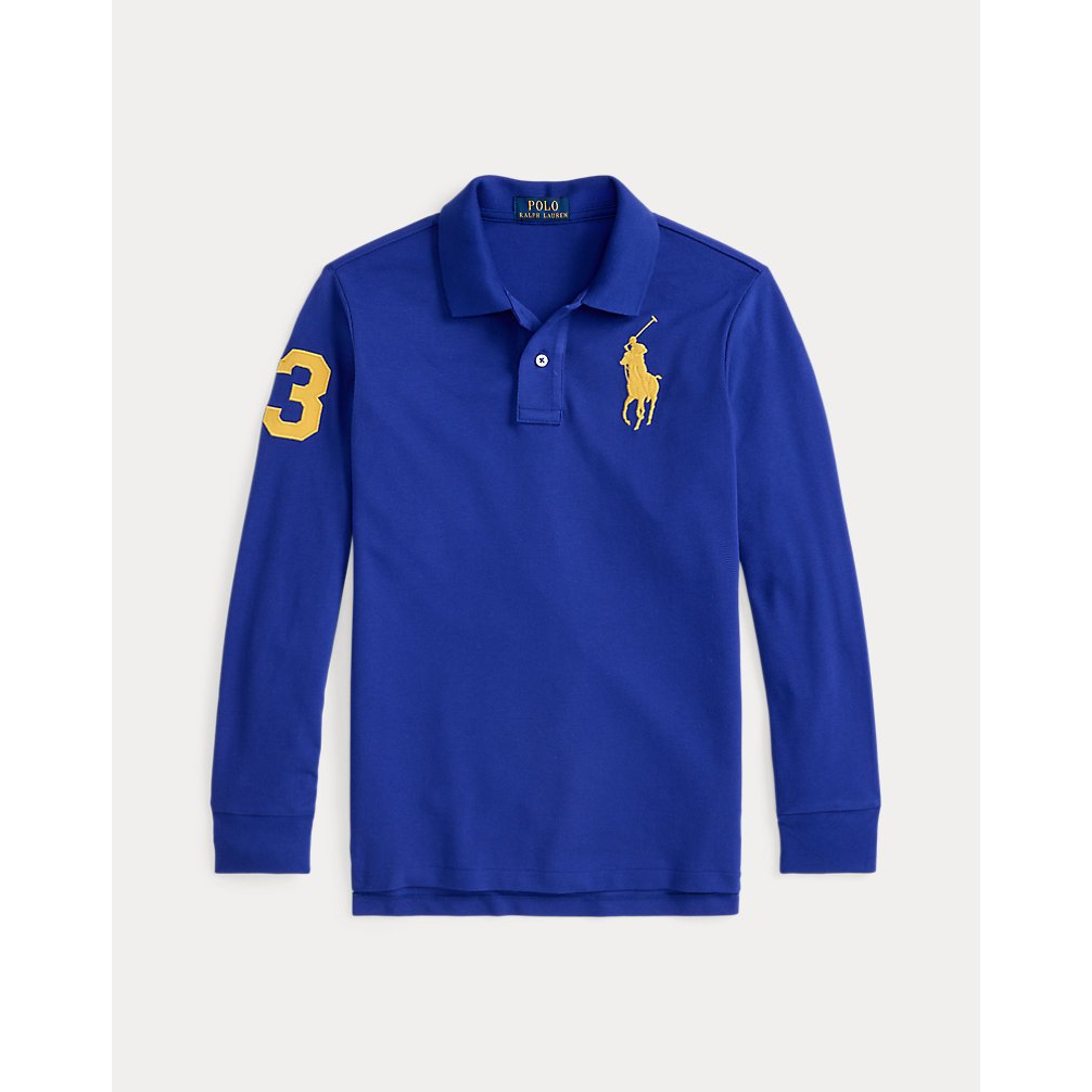 'Big Pony Mesh Long-Sleeve Polo Shirt' pour Garçons