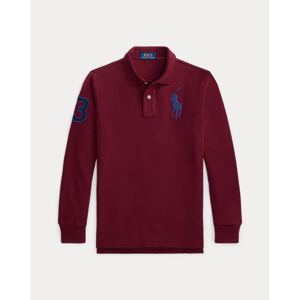 'Big Pony Mesh Long-Sleeve Polo Shirt' pour Garçons