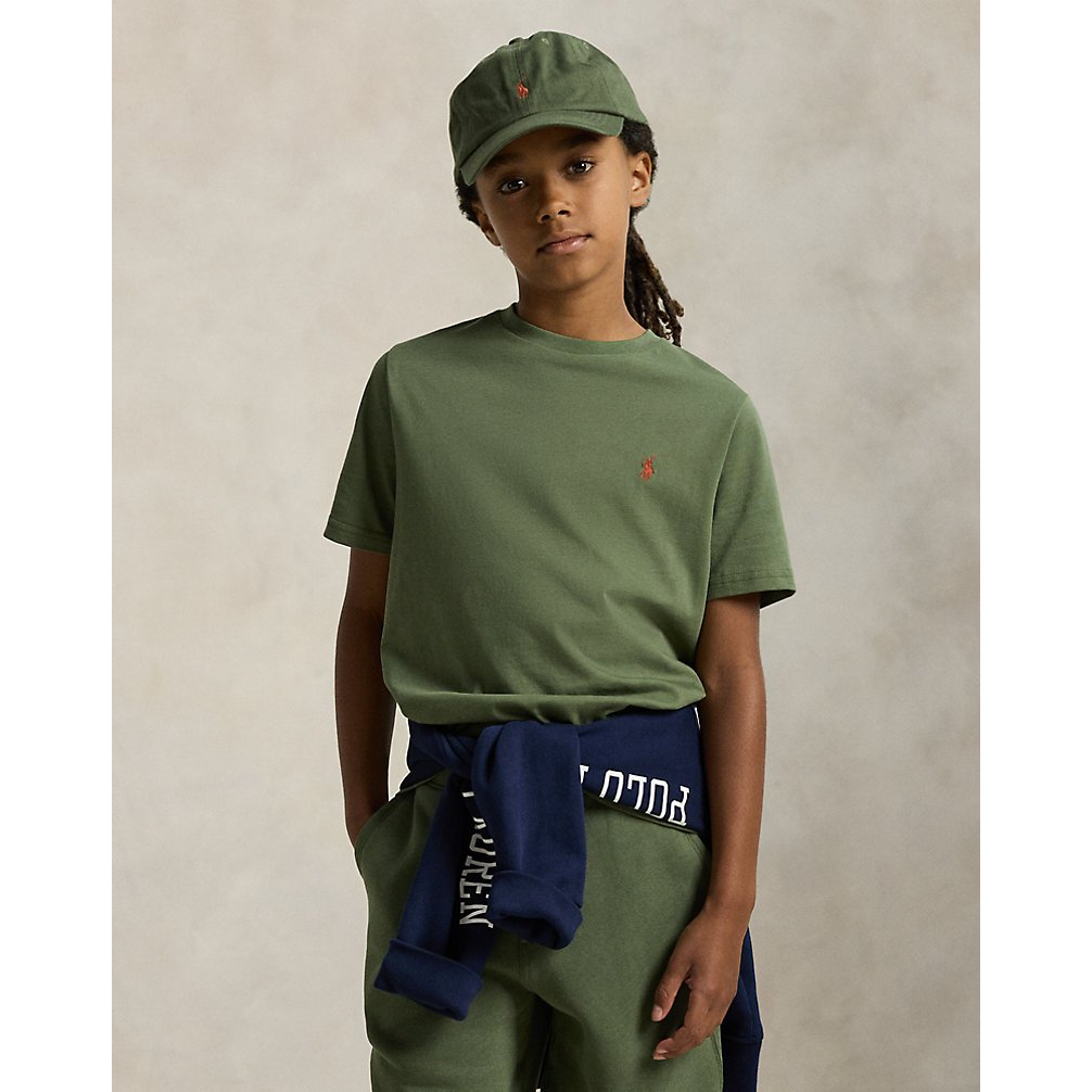 'Cotton Jersey Crewneck Tee' pour Garçons