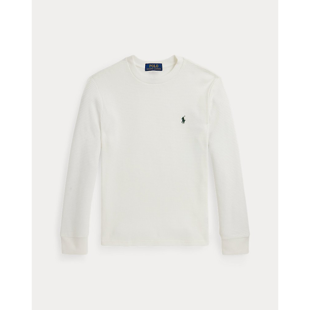 'Waffle-Knit Cotton Long-Sleeve Tee' pour Garçons