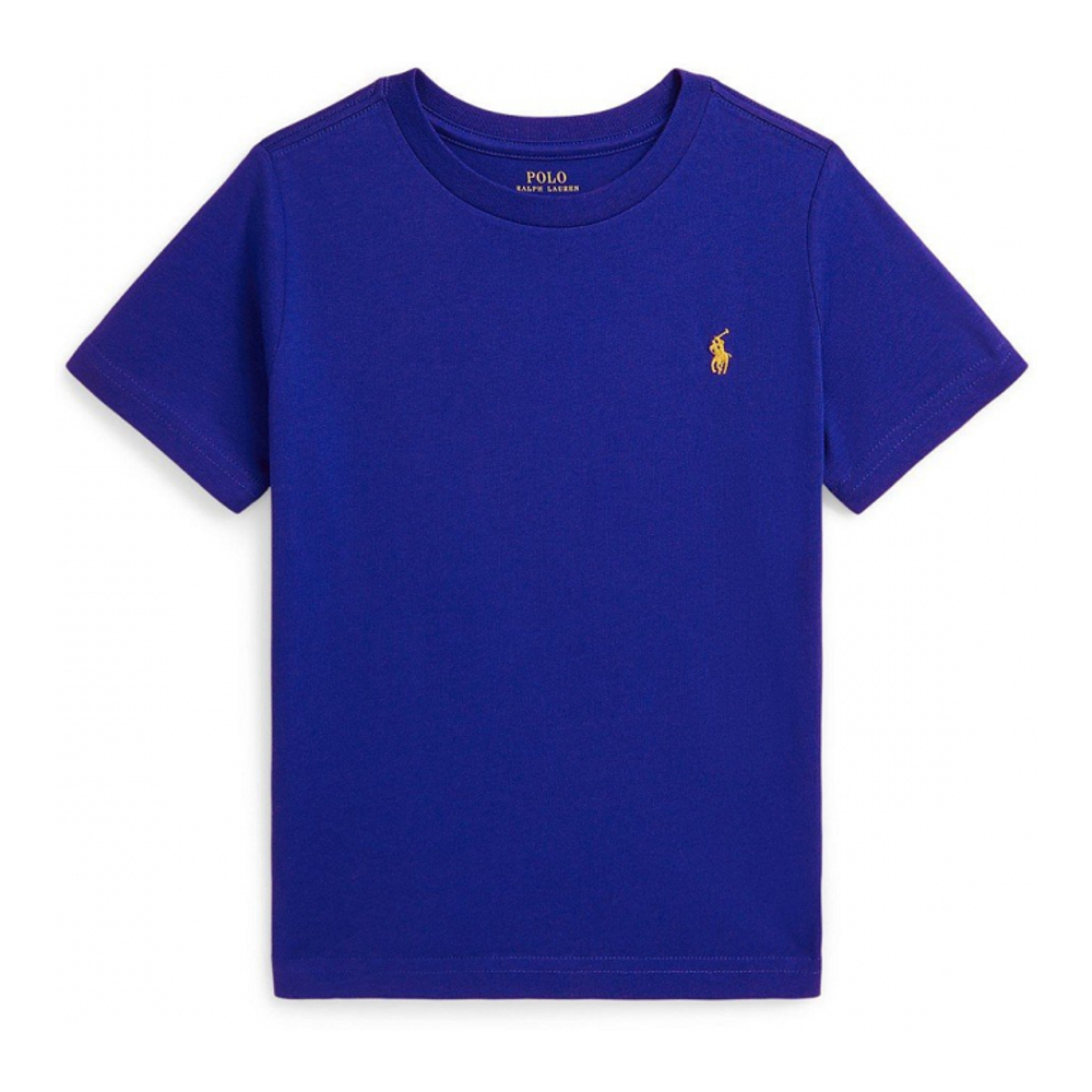 'Cotton Jersey Crewneck T-Shirt' pour Garçons