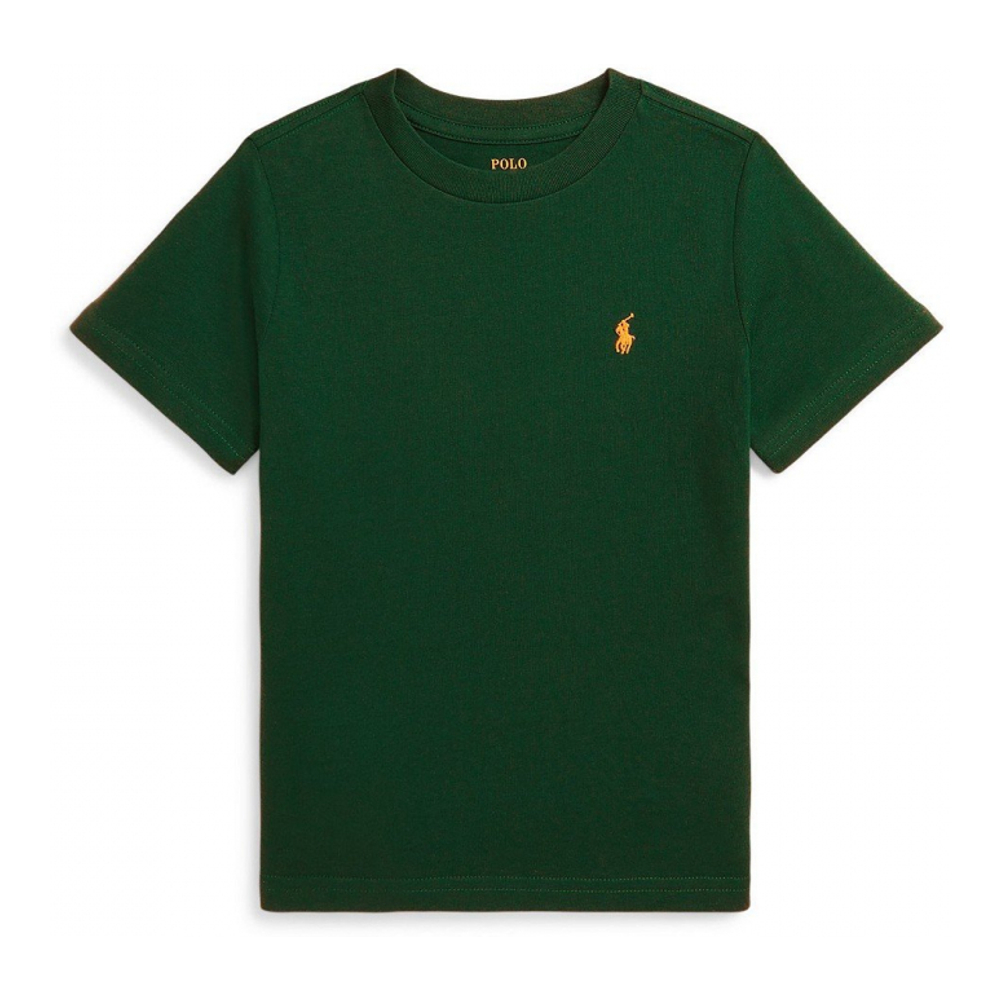 'Cotton Jersey Crewneck T-Shirt' pour Garçons