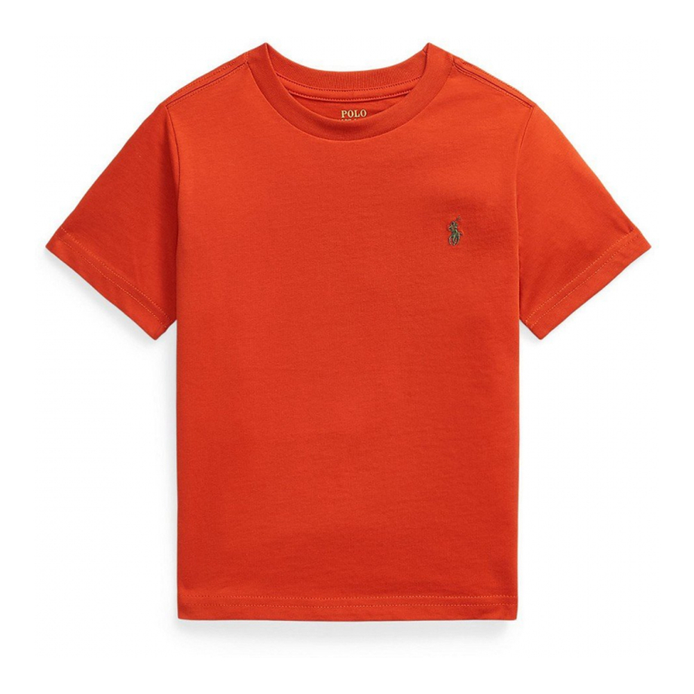 'Cotton Jersey Crewneck T-Shirt' pour Garçons