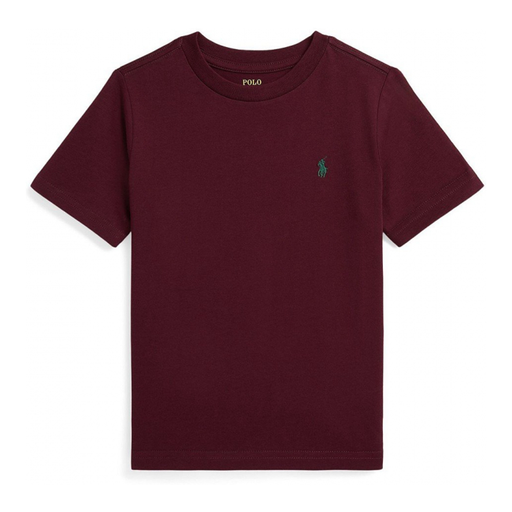 'Cotton Jersey Crewneck T-Shirt' pour Garçons