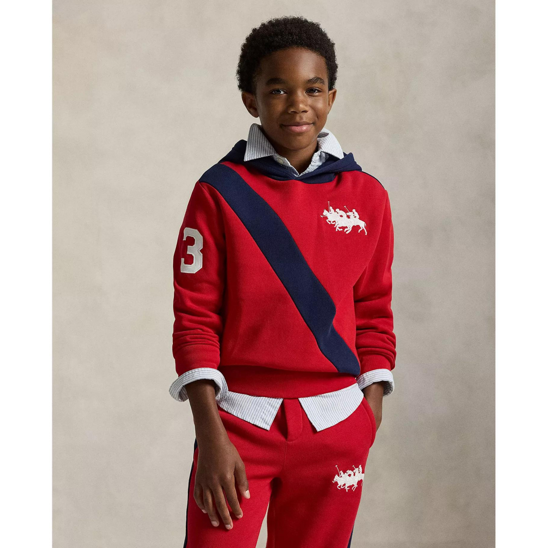 'Triple Pony Fleece Hoodie' pour Garçons