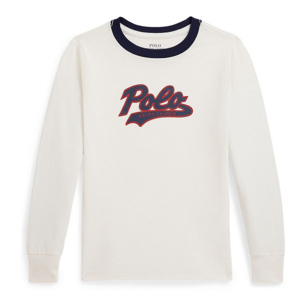 'Logo Cotton Long Sleeve T-Shirt' pour Garçons