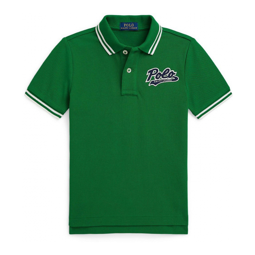 'Logo Mesh Polo Shirt' pour Garçons