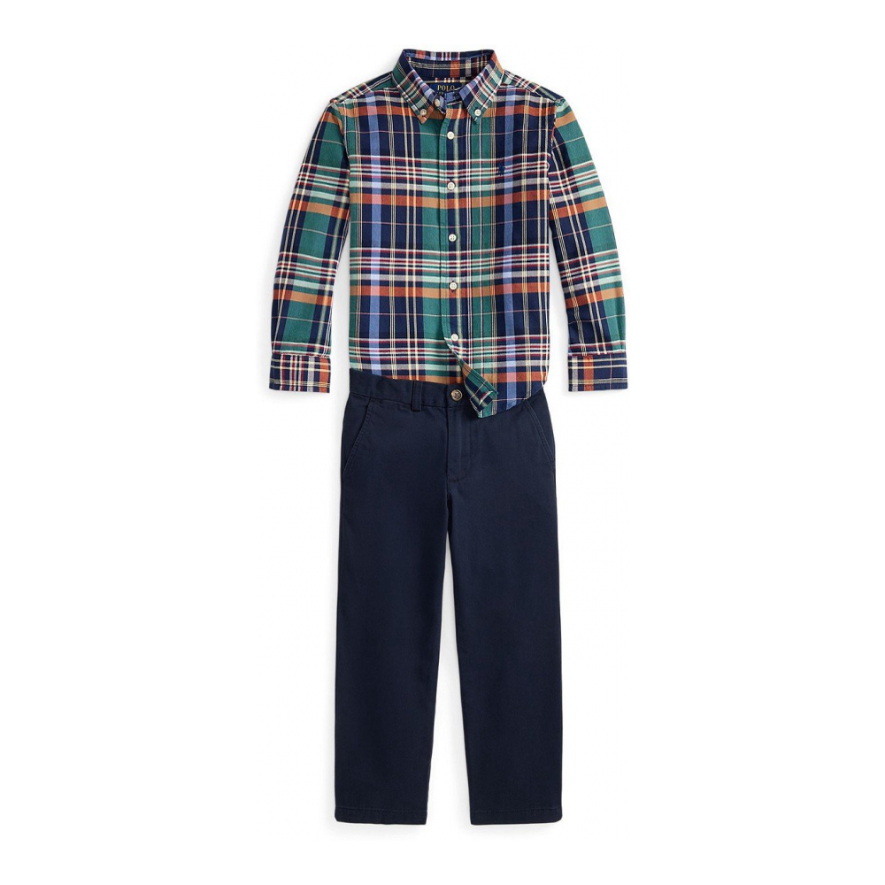 '2-Piece Polo Bear Rugby Shirt and Pant S' pour Garçons
