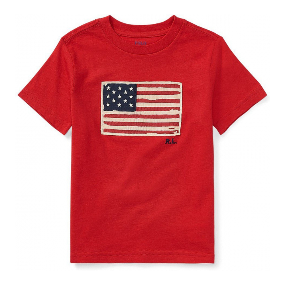 'Flag Cotton Jersey T-Shirt' pour Garçons