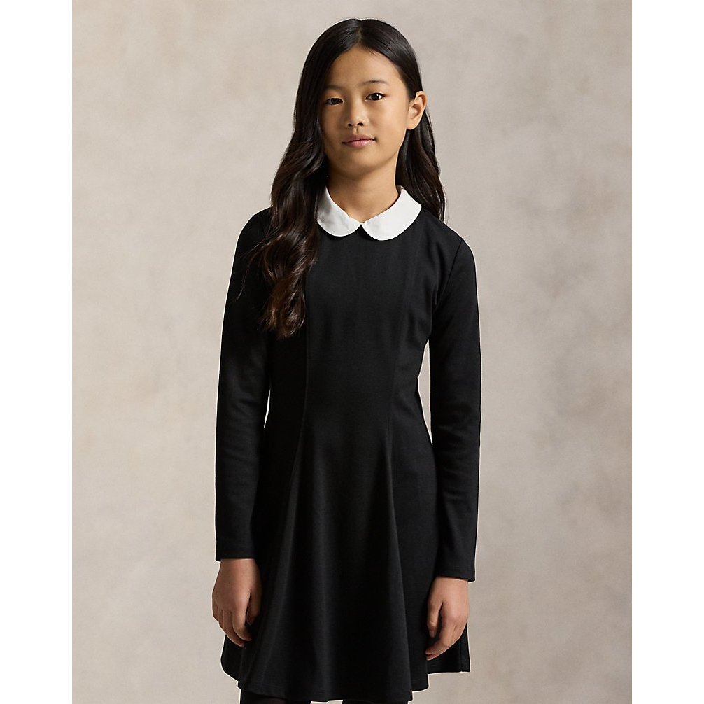 'Contrast-Collar Ponte Dress' pour Filles