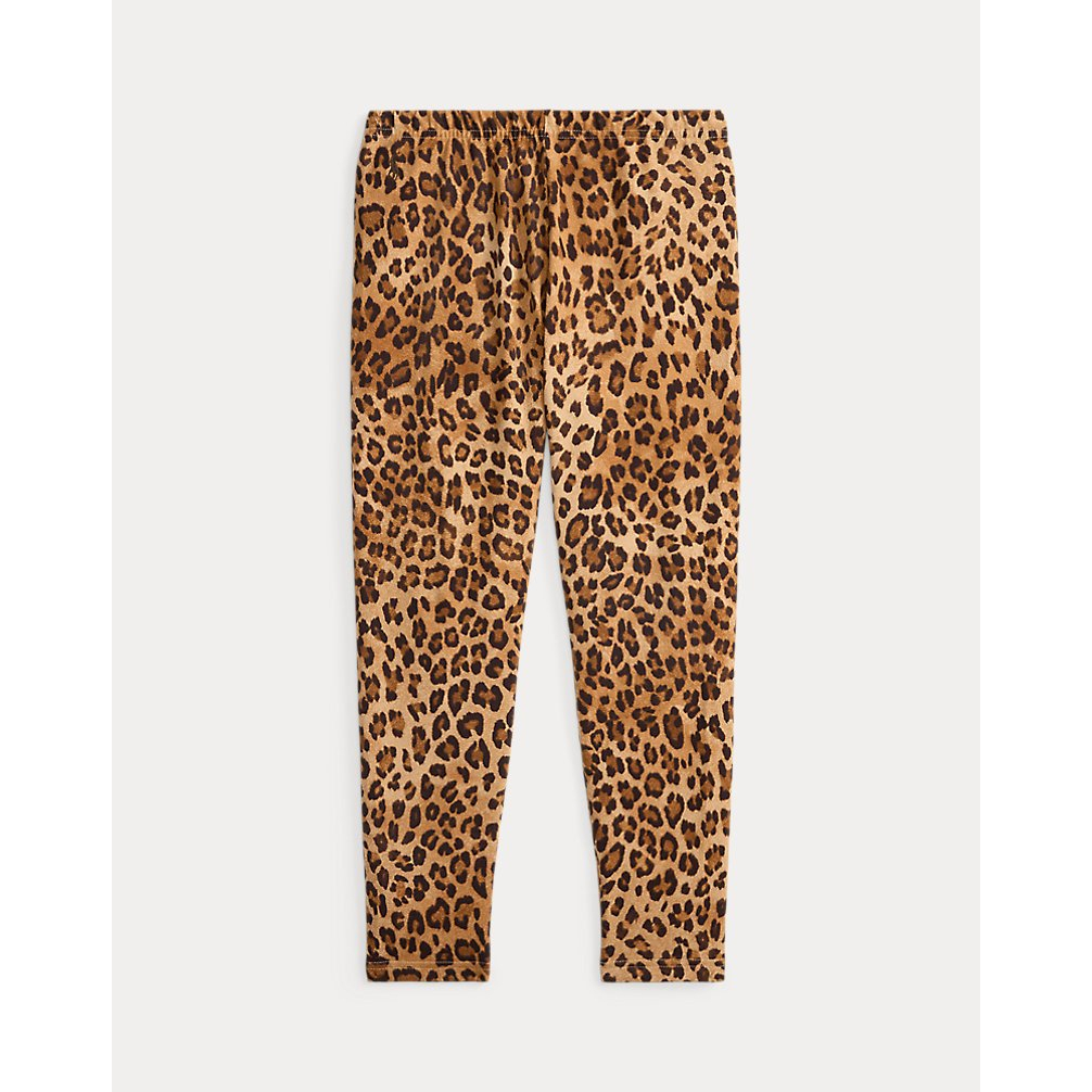 'Leopard-Print Stretch Jersey Legging' pour Filles