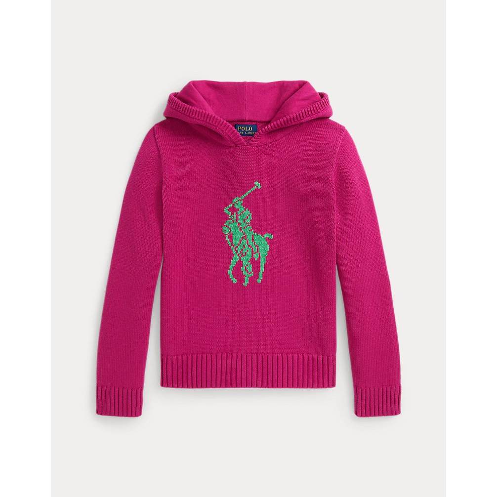 'Big Pony Cotton Hooded Sweater' pour Filles