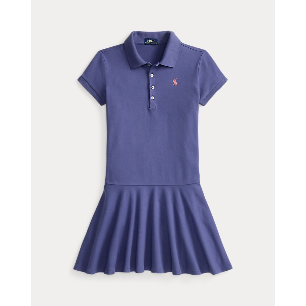 'Stretch Mesh Polo Dress' pour Filles