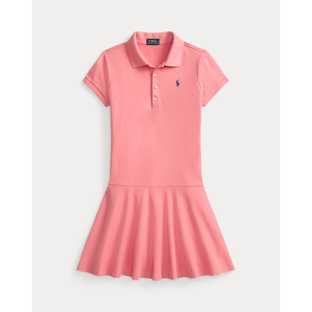 'Stretch Mesh Polo Dress' pour Filles