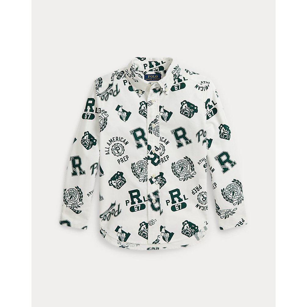 'Cotton Oxford Graphic Shirt' pour Garçons