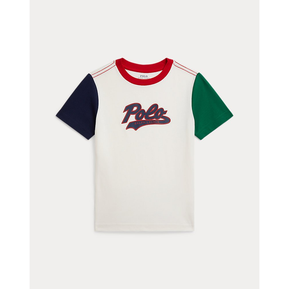'Logo Color-Blocked Cotton Tee' pour Garçons