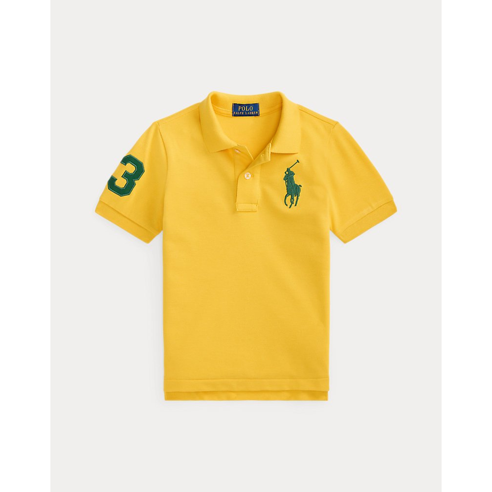 'Big Pony Cotton Mesh Polo Shirt' pour Garçons