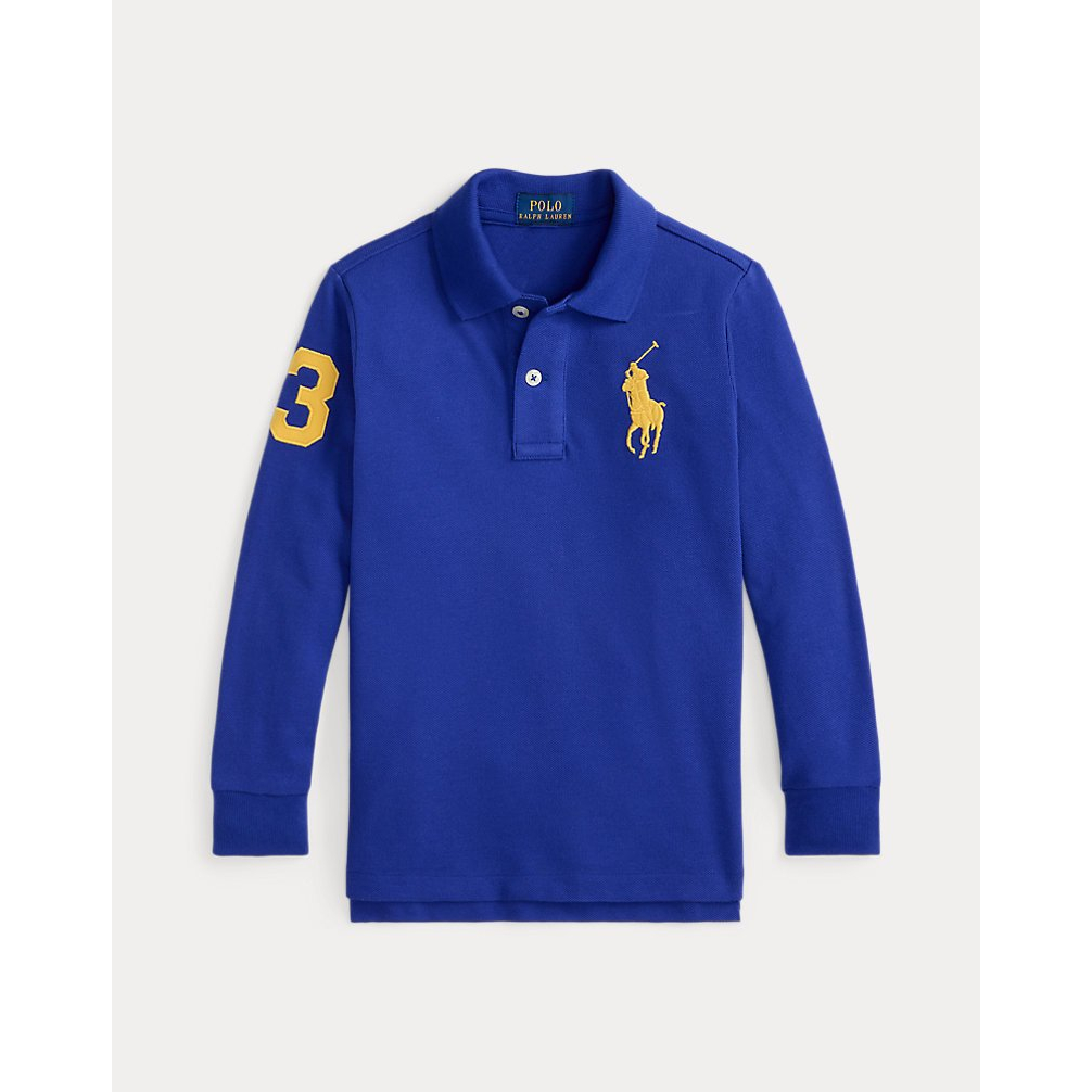 'Big Pony Mesh Long-Sleeve Polo Shirt' pour Garçons