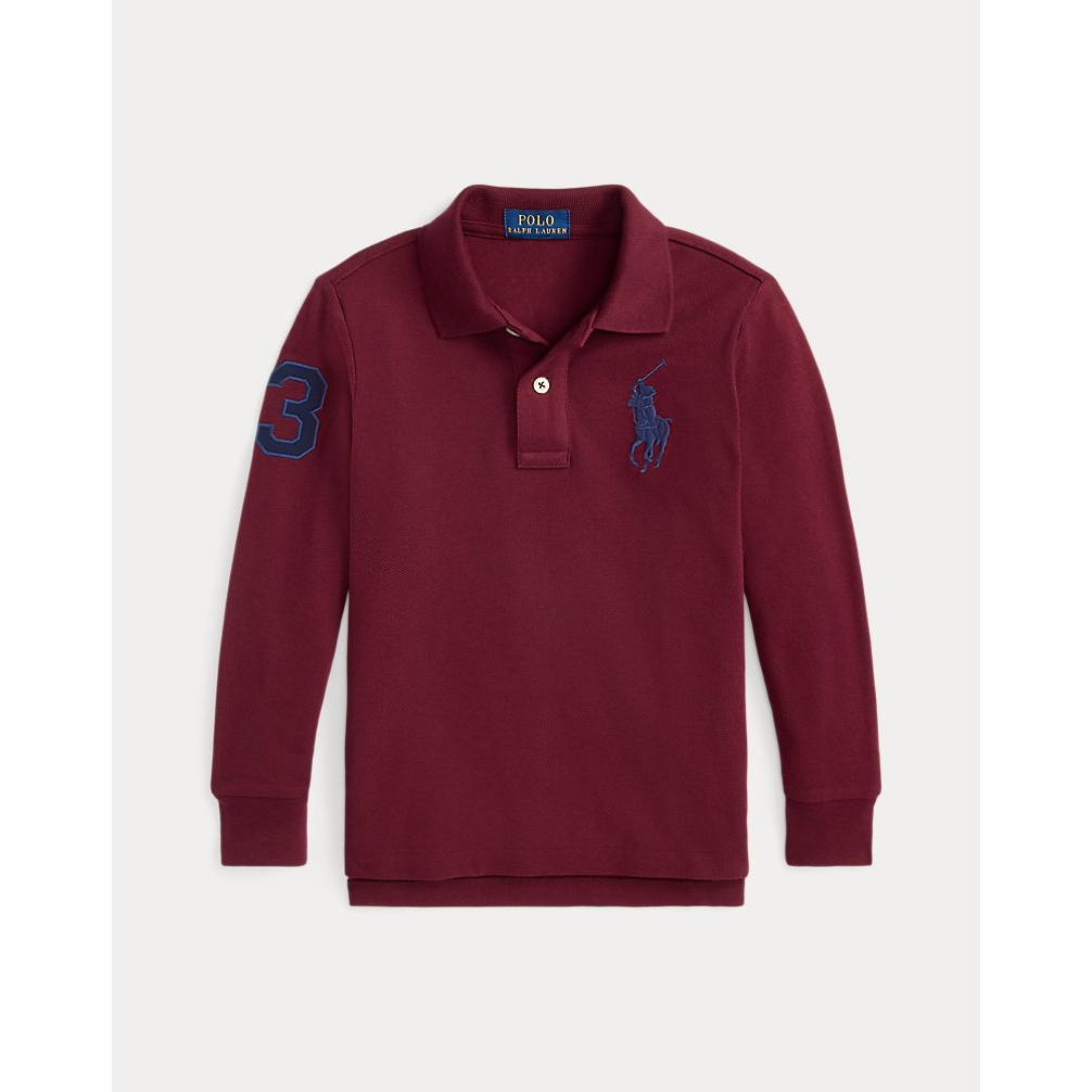 'Big Pony Mesh Long-Sleeve Polo Shirt' pour Garçons