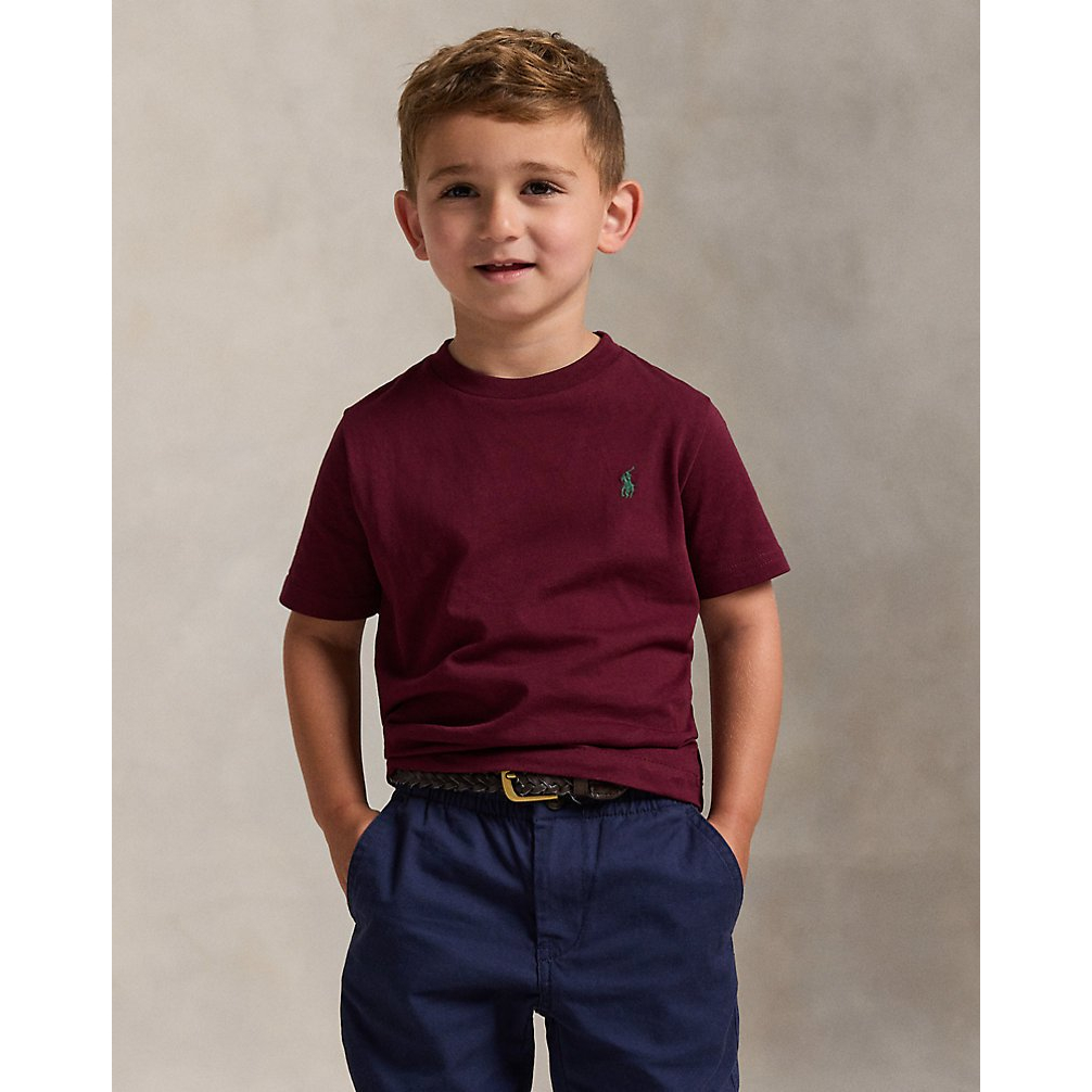 'Cotton Jersey Crewneck Tee' pour Garçons