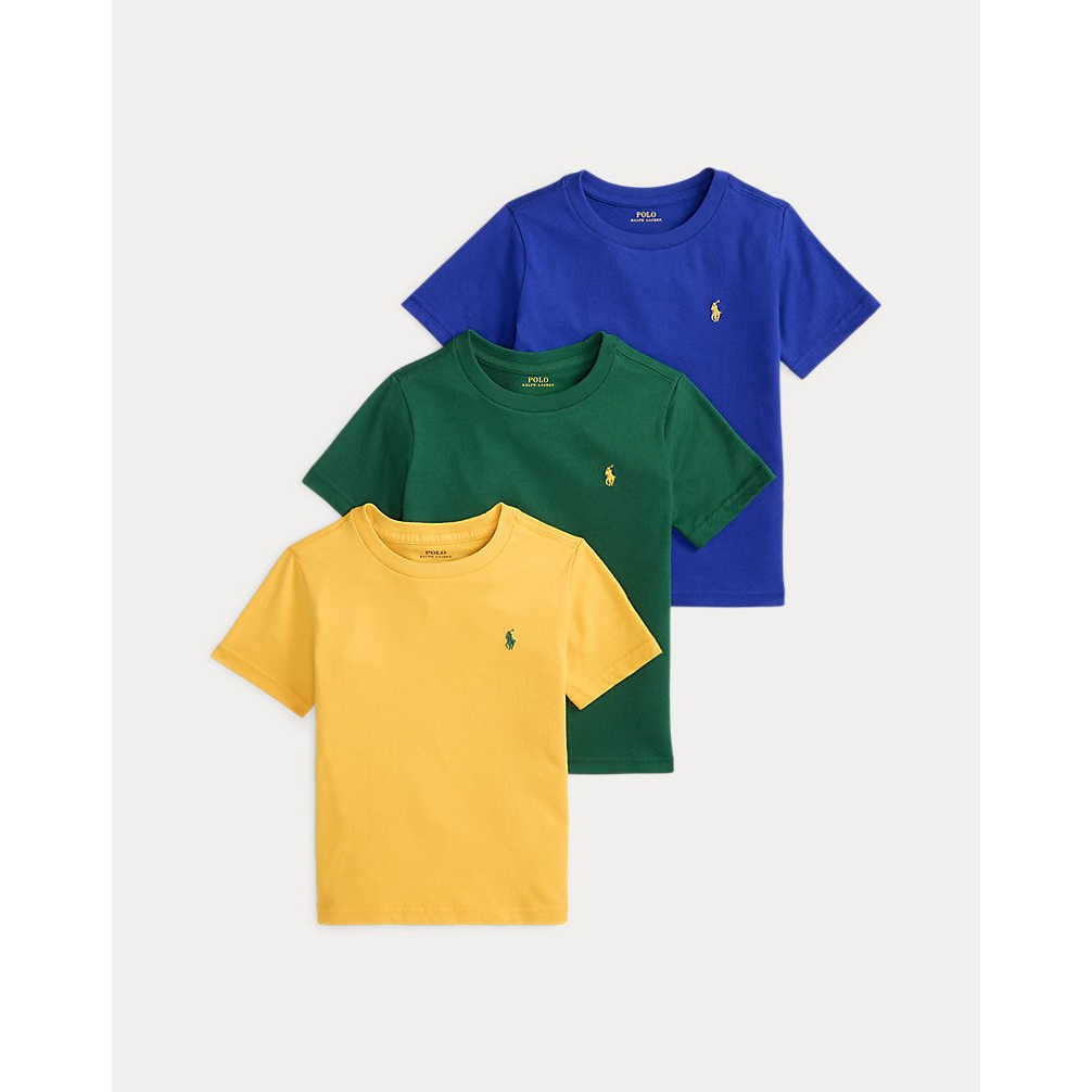 'Cotton Jersey Crewneck Tee 3-Pack' pour Garçons