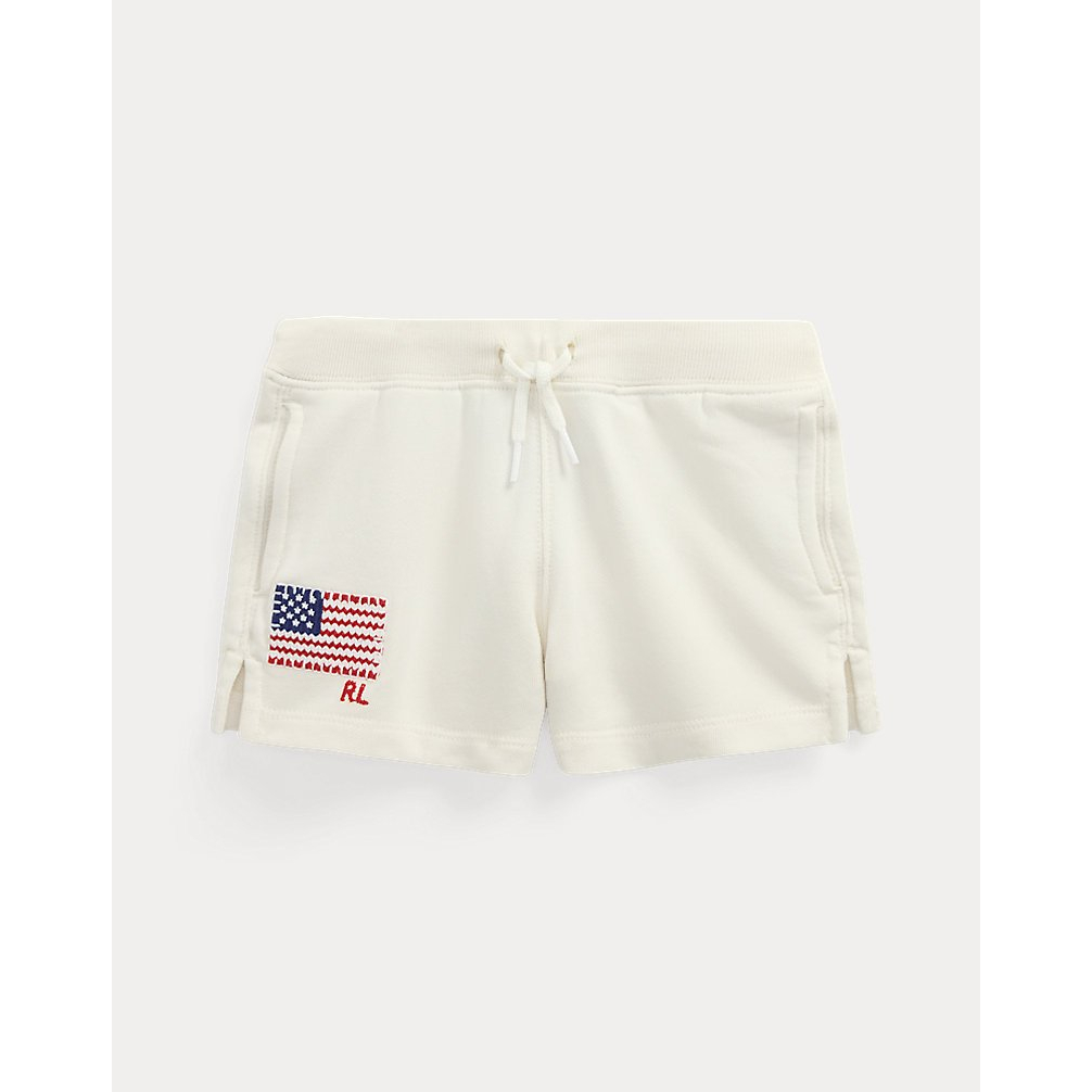 'Flag-Appliqué French Terry Short' pour Filles