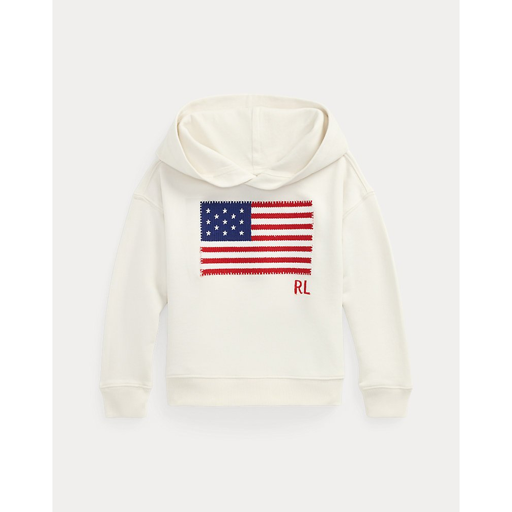 'Flag-Appliqué French Terry Hoodie' pour Filles