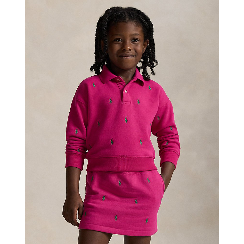 'Polo Pony Fleece Polo Sweatshirt' pour Filles