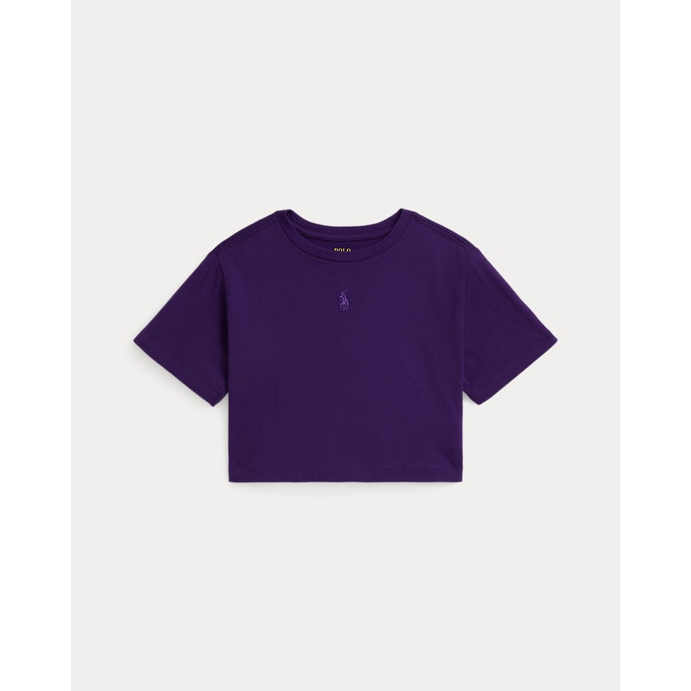 'Cotton Jersey Boxy Tee' pour Filles