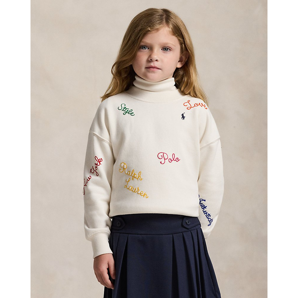 'Embroidered Fleece Sweatshirt' pour Filles