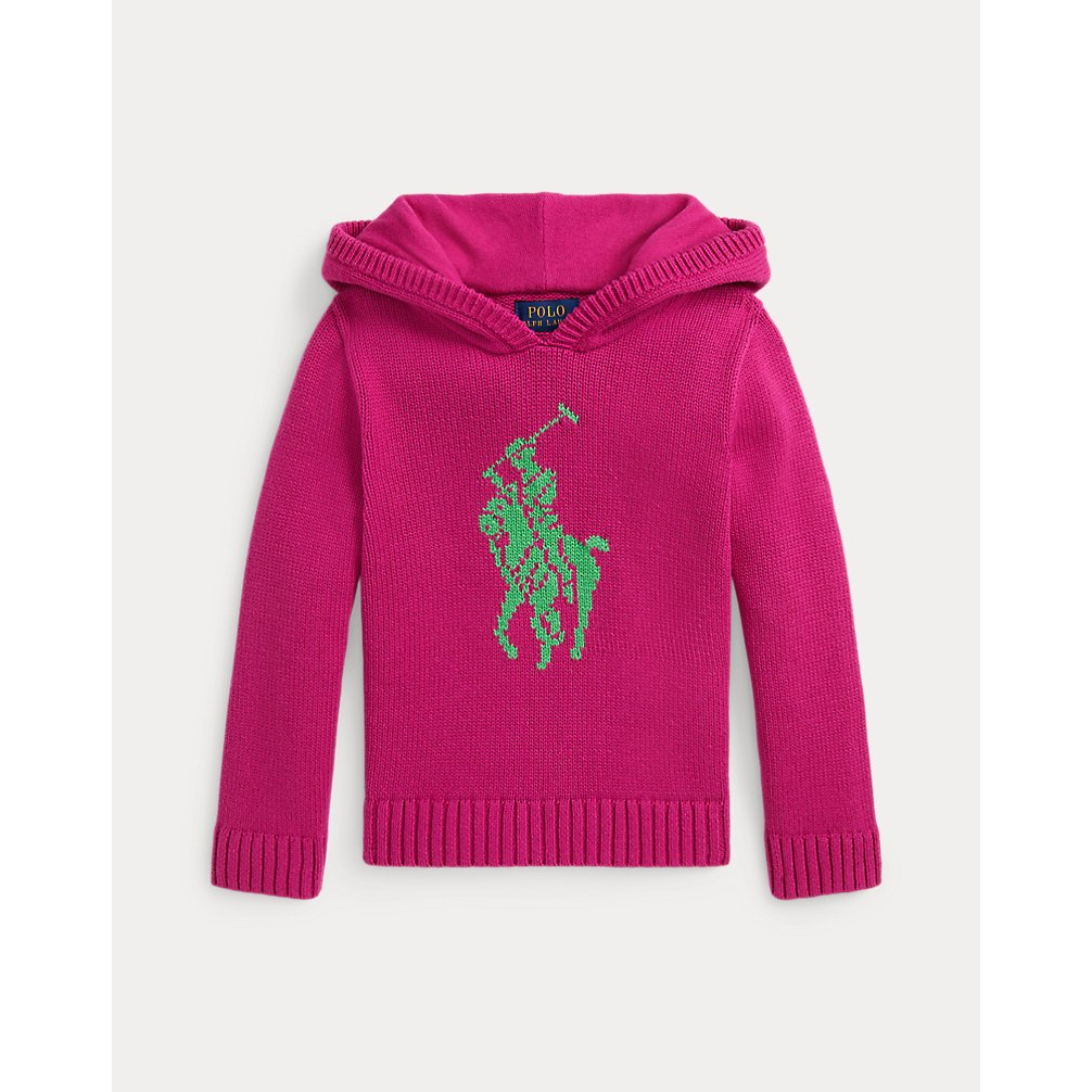 'Big Pony Cotton Hooded Sweater' pour Filles