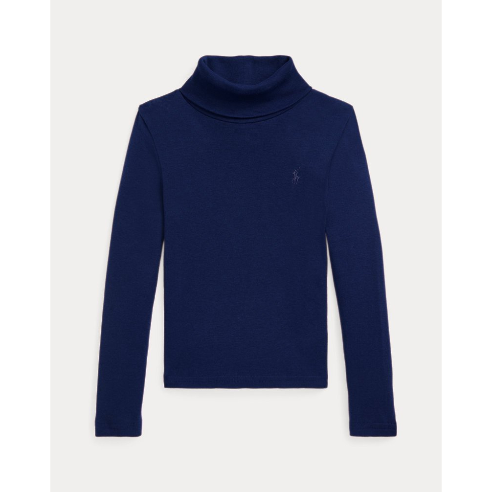 'Ribbed Cotton-Modal Turtleneck' pour Filles