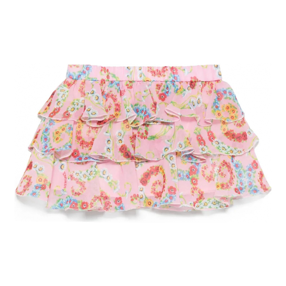 Mini Jupe 'Geo Poly Barocco Flower' pour Filles