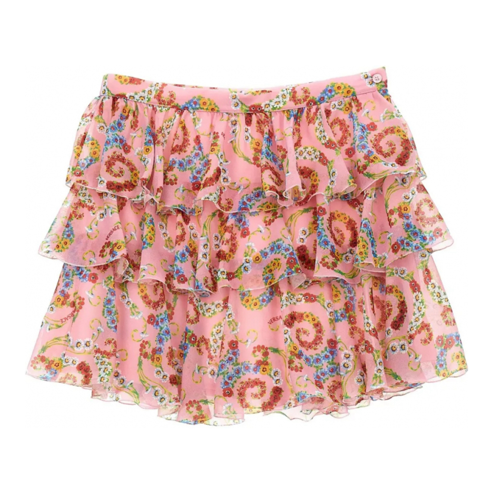 Mini Jupe 'Geo Poly Barocco Flower' pour Filles